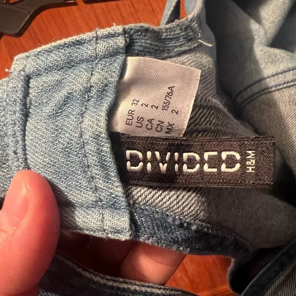 H&M Divided Blue Jeans dress size 2 - Picture 7 of 7